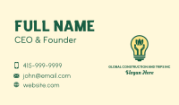 Eco Friendly Bulb  Business Card Image Preview