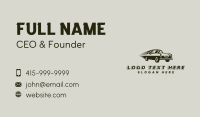 Vintage Racing Car Business Card Preview