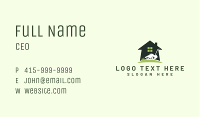 Home Lawn Mower Business Card Image Preview
