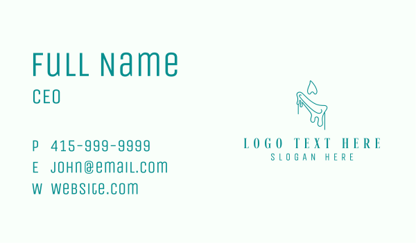 Handmade Candle Lighting Business Card Design Image Preview