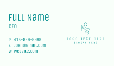Handmade Candle Lighting Business Card Image Preview