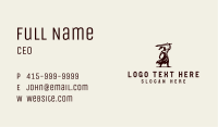 Strong Sword Man  Business Card Image Preview