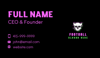 Gloomy Devil Skull Mascot Business Card Image Preview