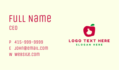 Apple Dress Boutique Letter A Business Card Image Preview