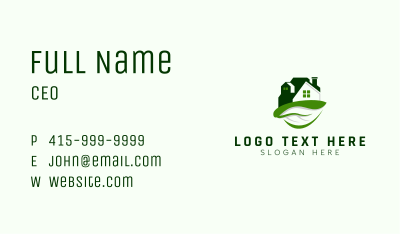 Leaf Home Gardening Business Card Image Preview