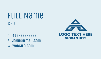Legal Company Letter A Business Card