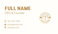 Justice Scale Law Business Card Image Preview