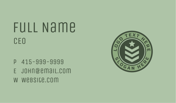 Military Officer Badge Business Card Design Image Preview