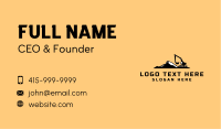 Excavator Mountain Contractor Business Card Image Preview