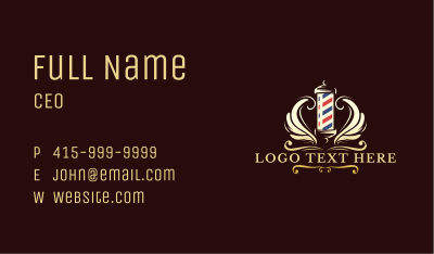 Barber Wings Salon Business Card Image Preview