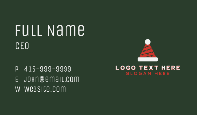 Christmas Tree Hat Business Card Image Preview