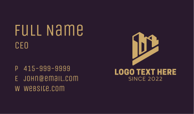 Contractor Building Property  Business Card