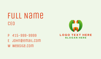 Eco Vegetable Plant Business Card Image Preview