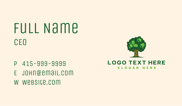 Environment Tree Nature Business Card Design Image Preview