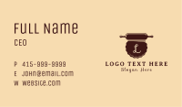Brown Pastry Letter Business Card Image Preview