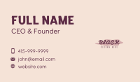 Beauty Cosmetics Wordmark Business Card Image Preview