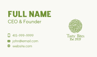 Elegant Green Vines  Business Card Image Preview