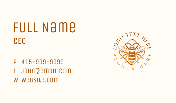 Bee Wings Farm Business Card Design Image Preview
