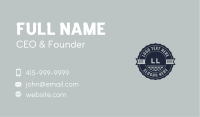 Blue Nautical Lettermark Business Card Image Preview