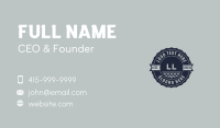 Blue Nautical Lettermark Business Card Image Preview