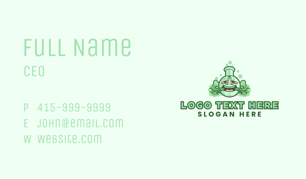 Bong Smoke Weed Business Card Design Image Preview