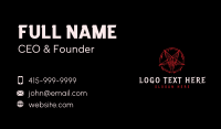 Pentagram Star Occult Business Card Preview