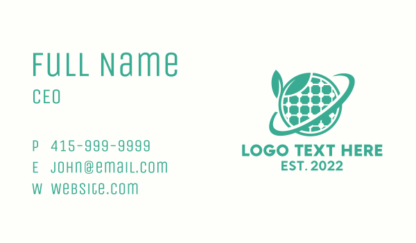 Organic Solar Power  Business Card Design Image Preview