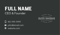 Gothic Metallic Wordmark Business Card Image Preview
