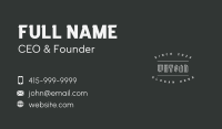 Gothic Metallic Wordmark Business Card Image Preview