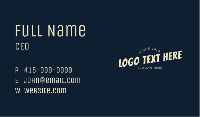 Playful Crafty Wordmark  Business Card Image Preview