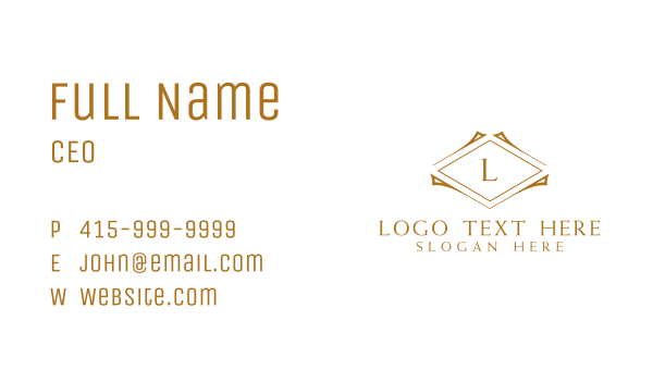 Luxury Firm Letter  Business Card Design Image Preview