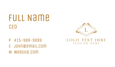 Luxury Firm Letter  Business Card Image Preview