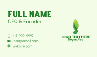 Musical Note Leaf Business Card Image Preview