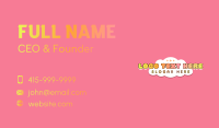 Cute Girly Boutique Business Card Image Preview