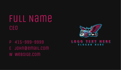Truck Wings Logistics Business Card Image Preview