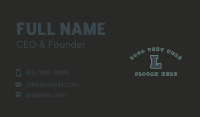 Varsity Team Lettermark Business Card Image Preview