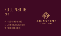 Gold Diamond Letter M  Business Card Image Preview