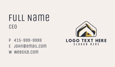 Industrial Builder Mountain Business Card Image Preview