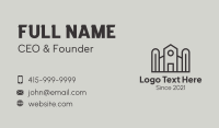 Warehouse Structure Building Business Card Design