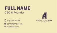 Antique Artisanal Cafe Business Card Image Preview