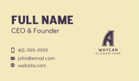 Antique Artisanal Cafe Business Card Image Preview