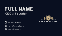 Shield Barbell Gym Business Card Preview