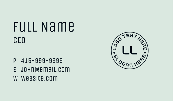 Tech Modern Lettermark Business Card Design Image Preview