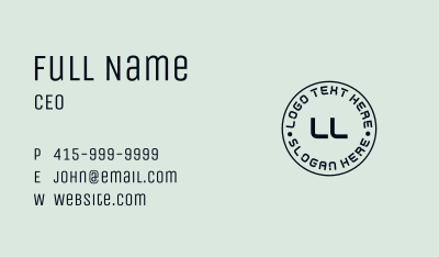 Tech Modern Lettermark Business Card Image Preview