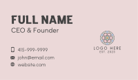Beauty Mandala Circle Business Card Image Preview