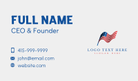 Gradient American Flag Business Card Image Preview