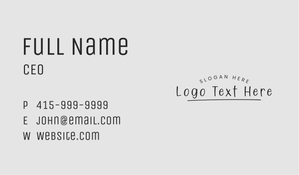 Black Handwriting Business Business Card Design Image Preview