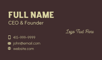 Elegant Cursive Calligraphy Wordmark  Business Card Image Preview