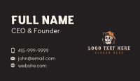 Smoking Skull Hipster Business Card Image Preview