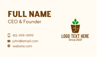 Root Pot Plant Business Card Image Preview